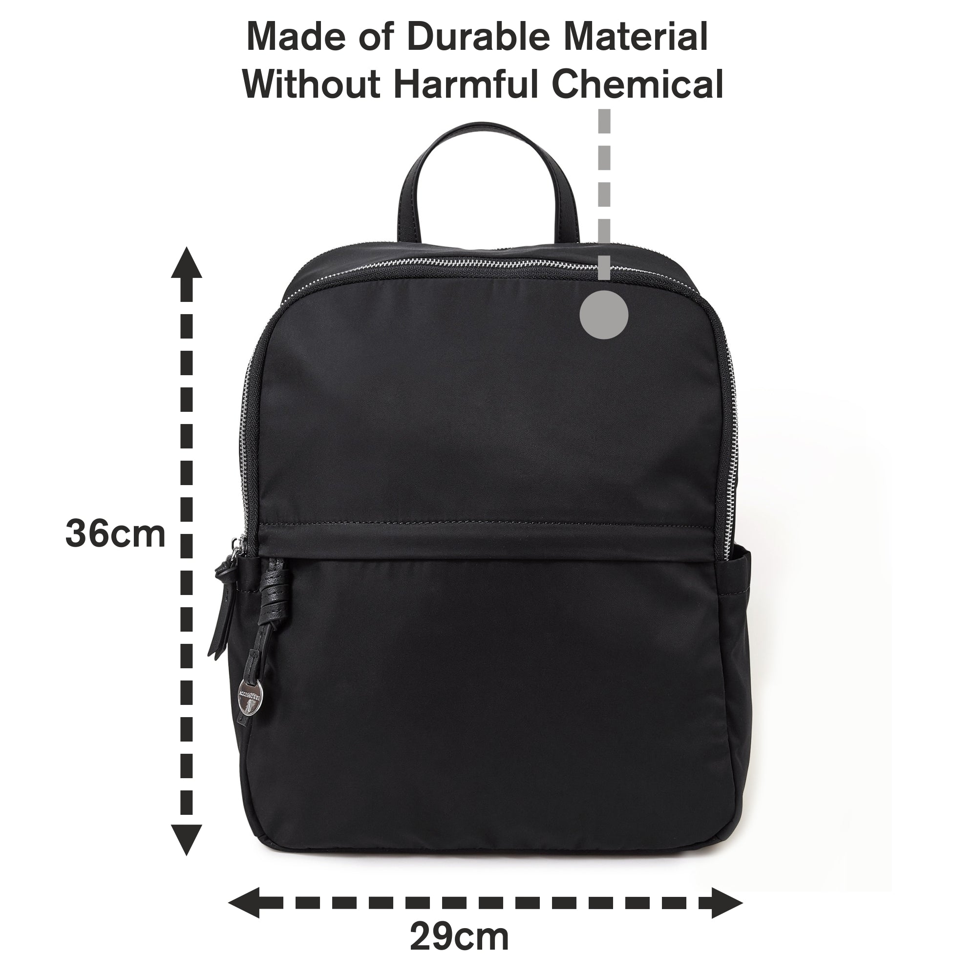 Buy Black Plain Nylon Rucksack Backpack Accessorize India