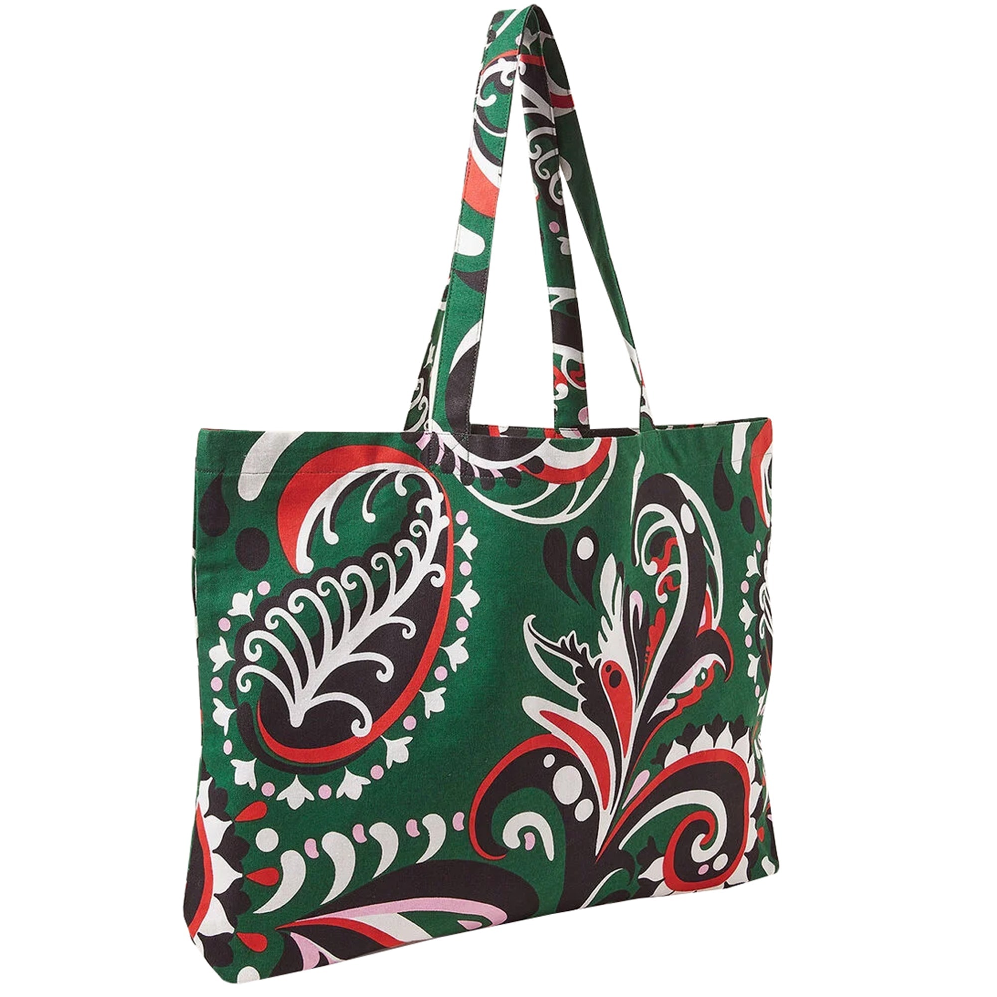 Buy Green Printed Paisley Shopper Bag - Accessorize India