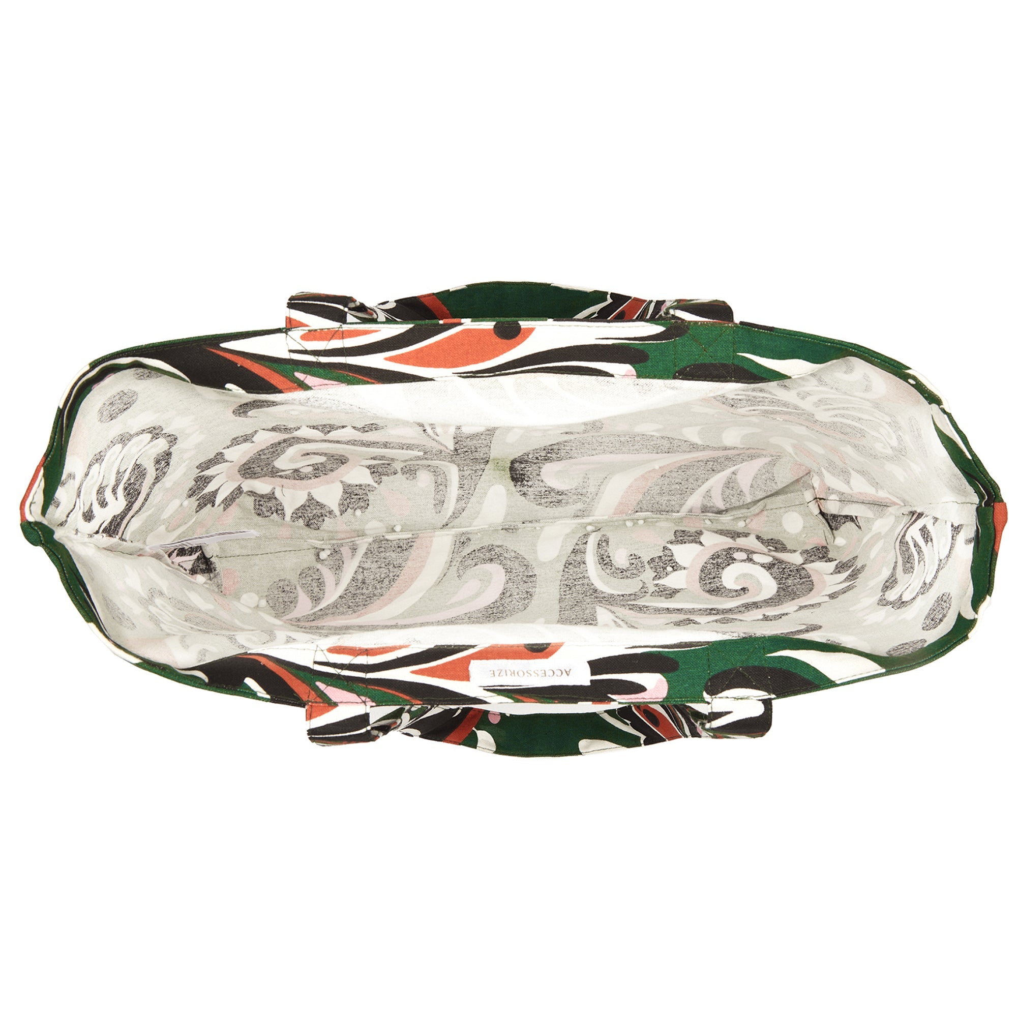 Buy Green Printed Paisley Shopper Bag - Accessorize India