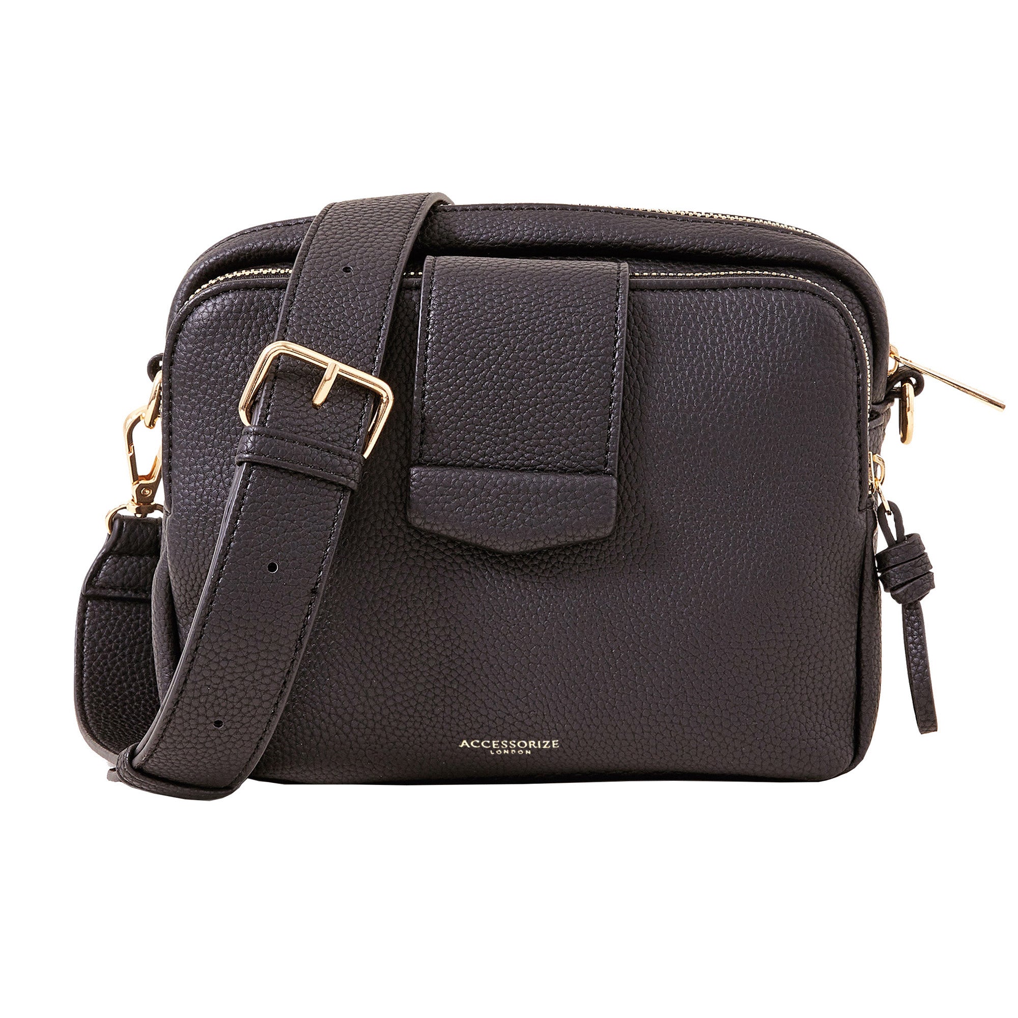 Black leather clearance across body handbags