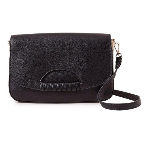 Accessorize London Women's Black Wrap Handle Cross Body