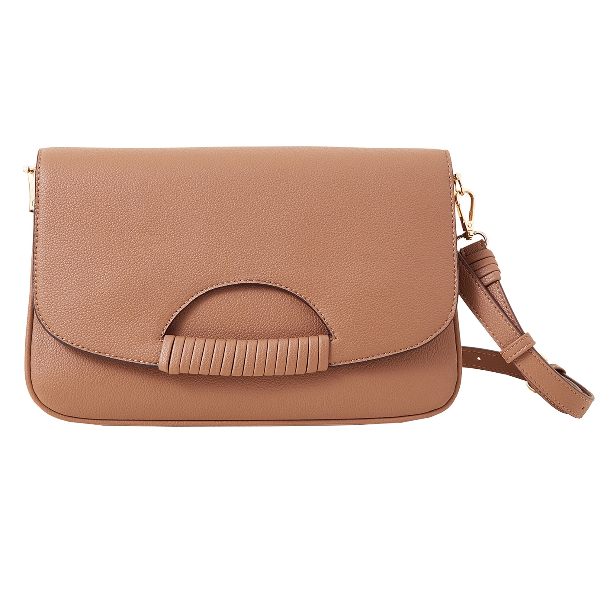 Accessorize London Women's Mink Wrap Handle Cross Body