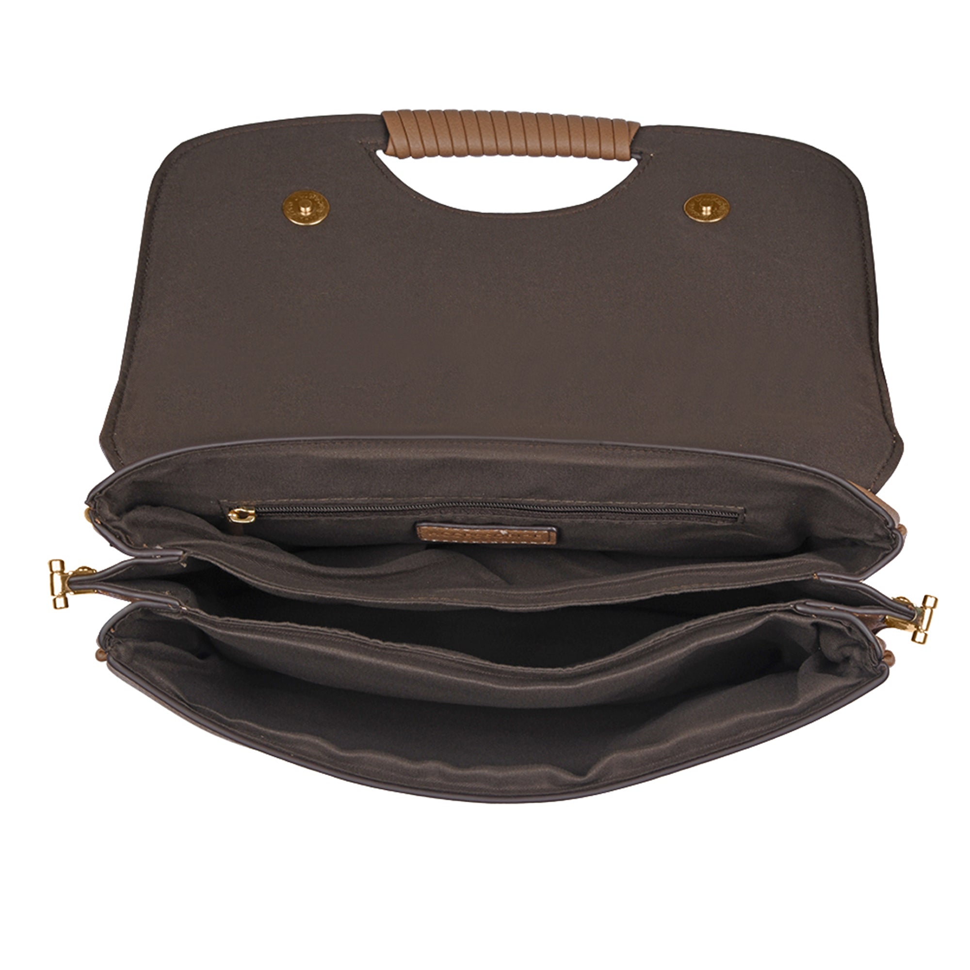 Accessorize London Women's Mink Wrap Handle Cross Body