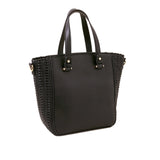 Black Woven Handheld Bag
