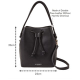 Women's Black Duffle Handheld Bag