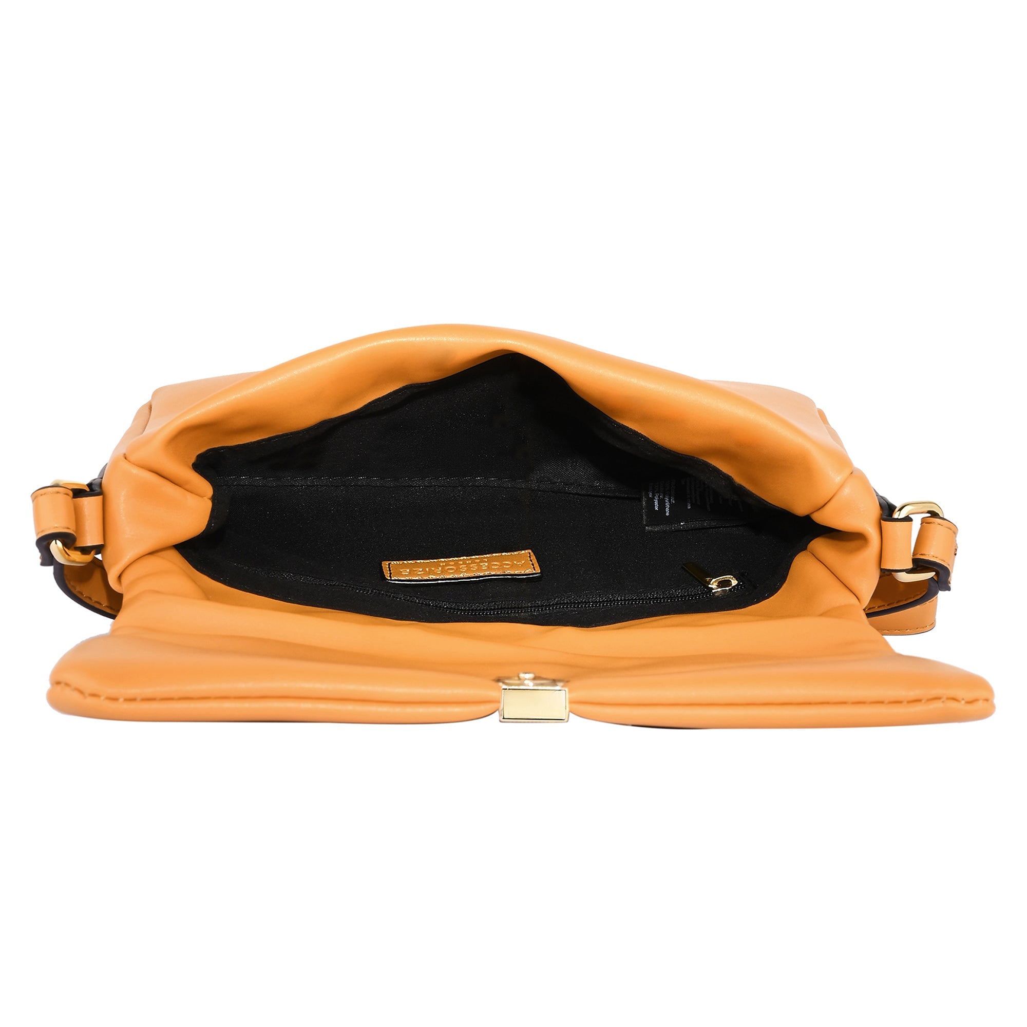 Women's Yellow Puffer Cross Body Bag