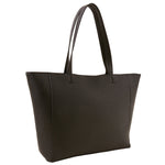 Tan Front Pocket Tote Bag