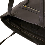 Tan Front Pocket Tote Bag