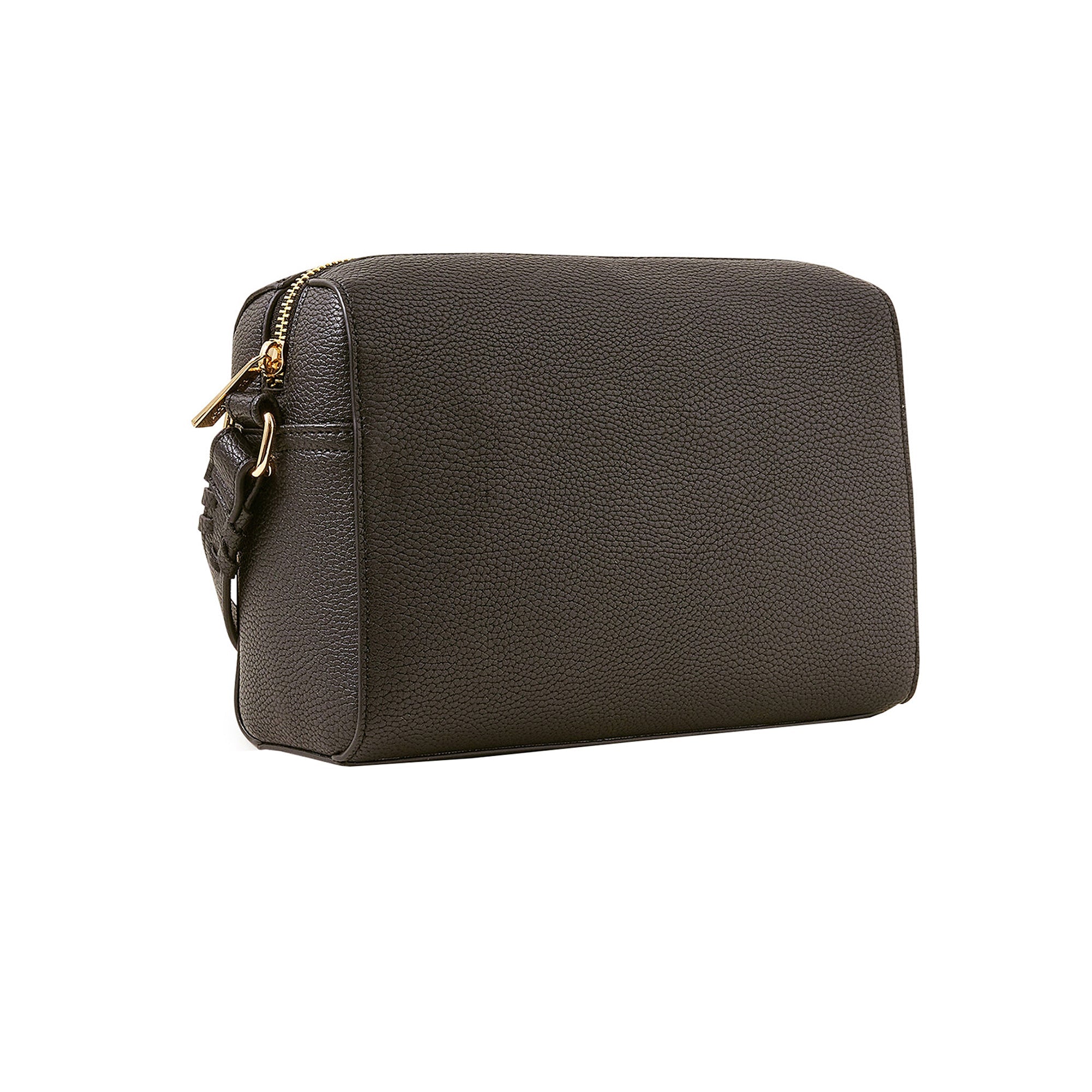 Black Front Pocket Crossbody Bag