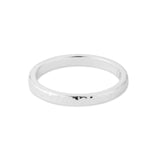 925 Sterling Silver-Plated Textured Rings Set Of Two Silver-Medium