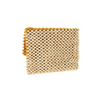 Accessorize London Women's Yellow Beaded Sling Bag
