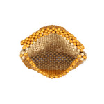 Accessorize London Women's Yellow Beaded Sling Bag
