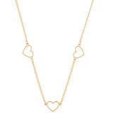 Accessorize London Women'S Gold Heart Station Necklace