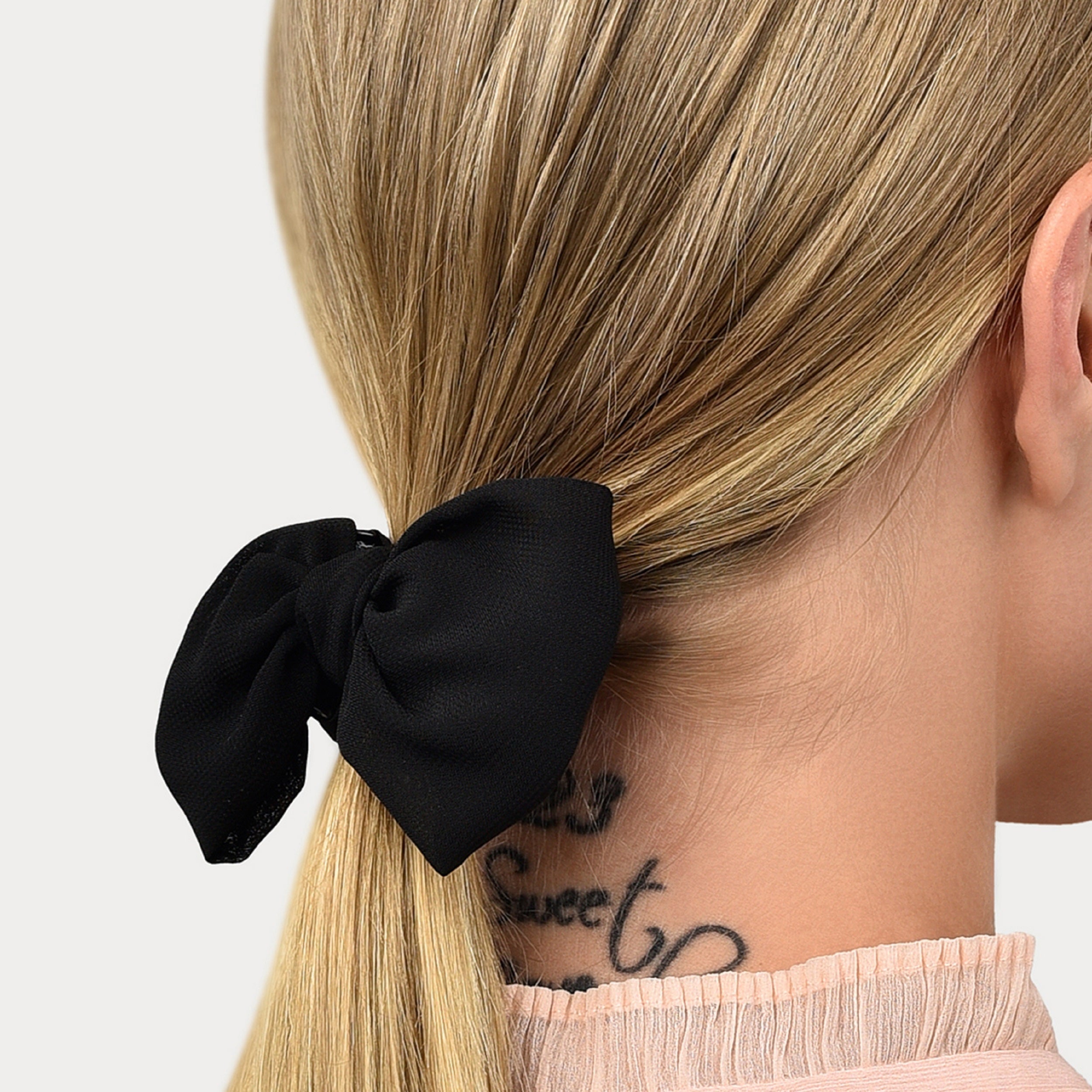 Accessorize London Women's Black Fabric Bow hair Claw Clip