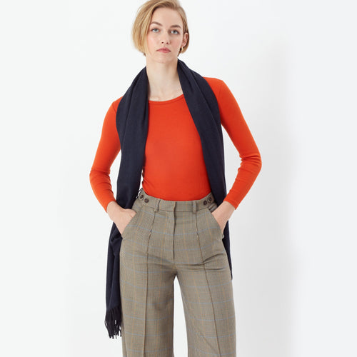 Accessorize London Women's Navy Super-Soft Blanket Scarf