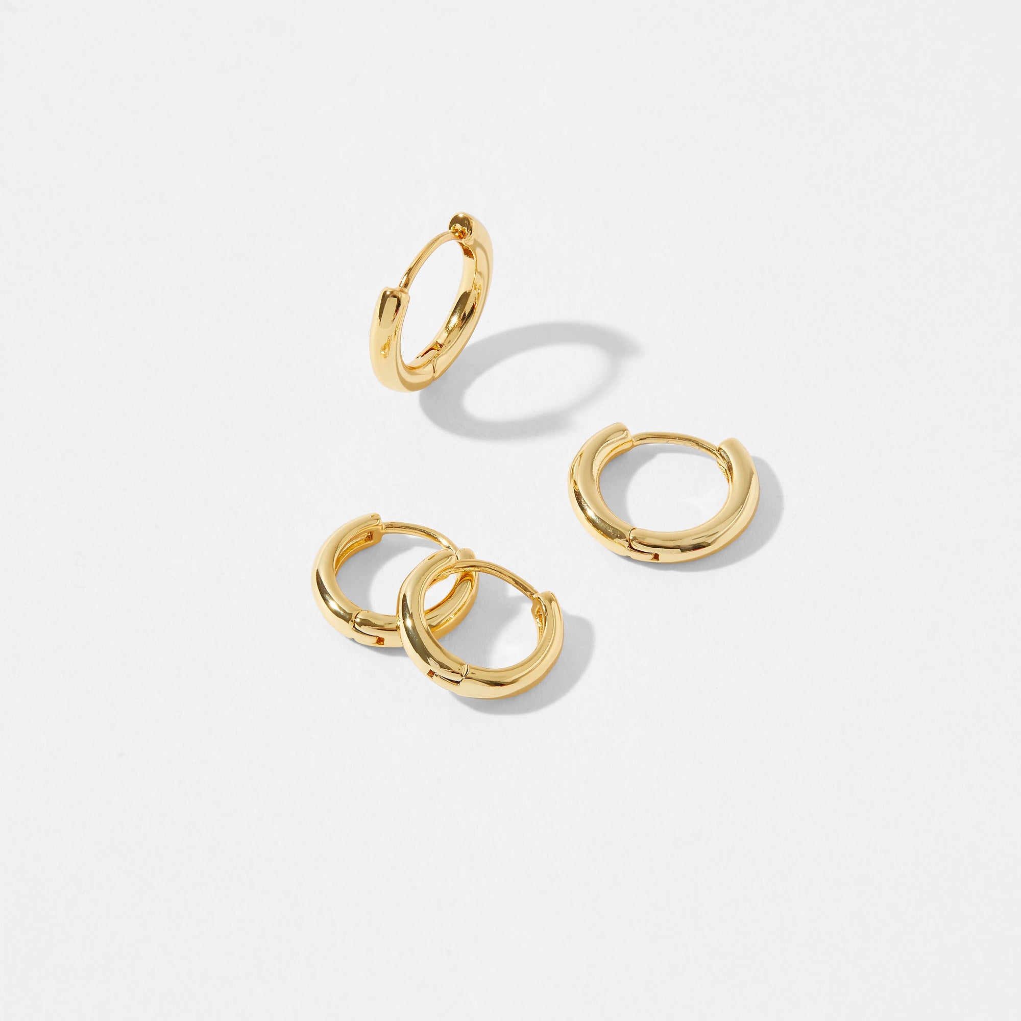 Huggie Hoop Earrings - SET OF 3 – Coco Wagner Design