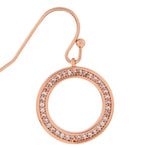 Accessorize London Z Rg Pave Circle Drop Earrings