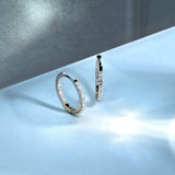 Accessorize London Z Pl Diamante Hoop Earrings