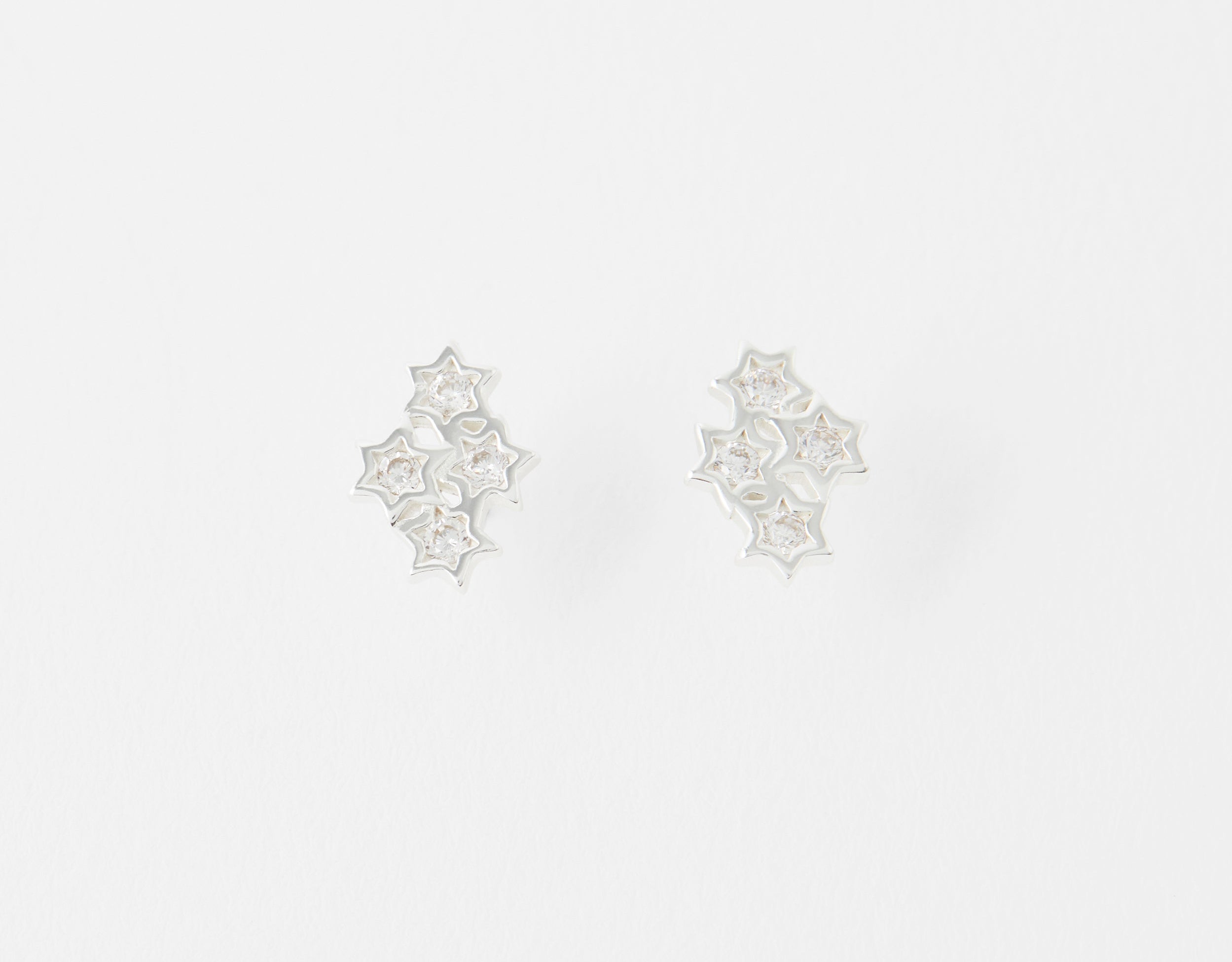 Accessorize London St Sparkle Star Cluster Stud Earrings