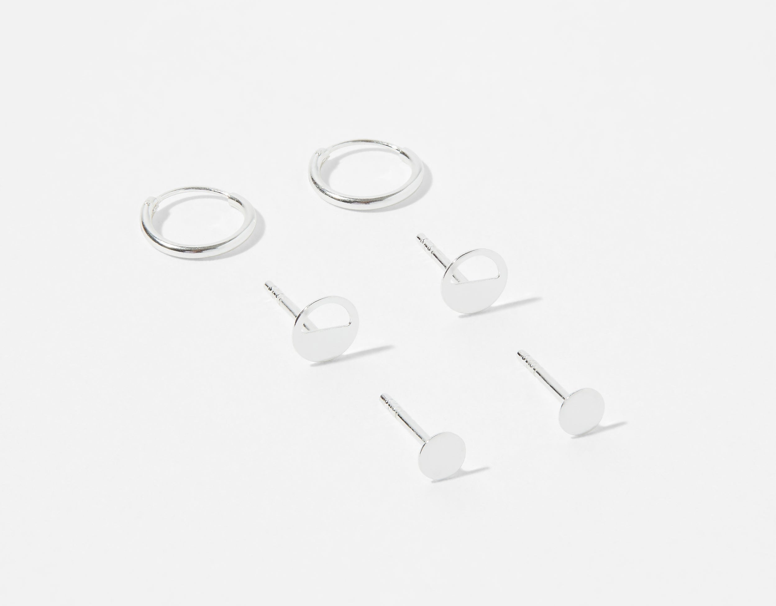 Accessorize London St 3 X Moon Phase Stud Earrings