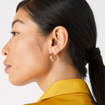 Accessorize London Women's Half Twist Chunky Hoop Earrings