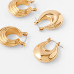 Accessorize London Chunky Hoop Earring Set With Recycled Metal