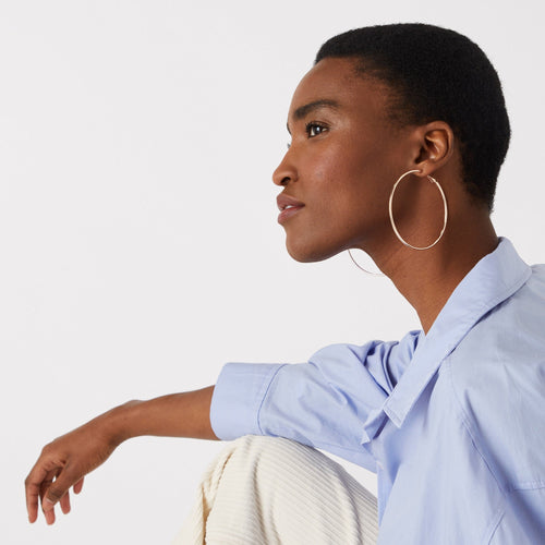 Accessorize London Mid Size Simple Hoop