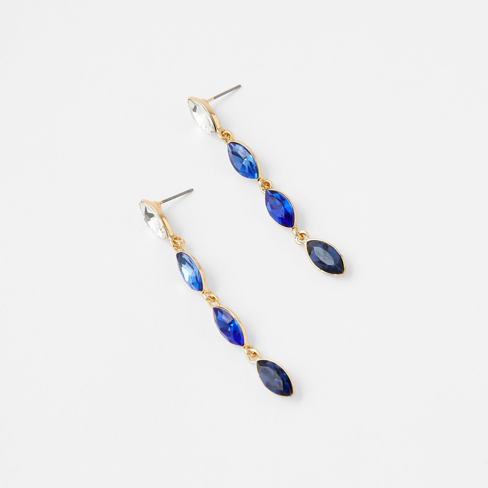 Accessorize London Ombre Gem Long Drop