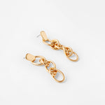 Accessorize London Women's Chain Link Drop Earrings