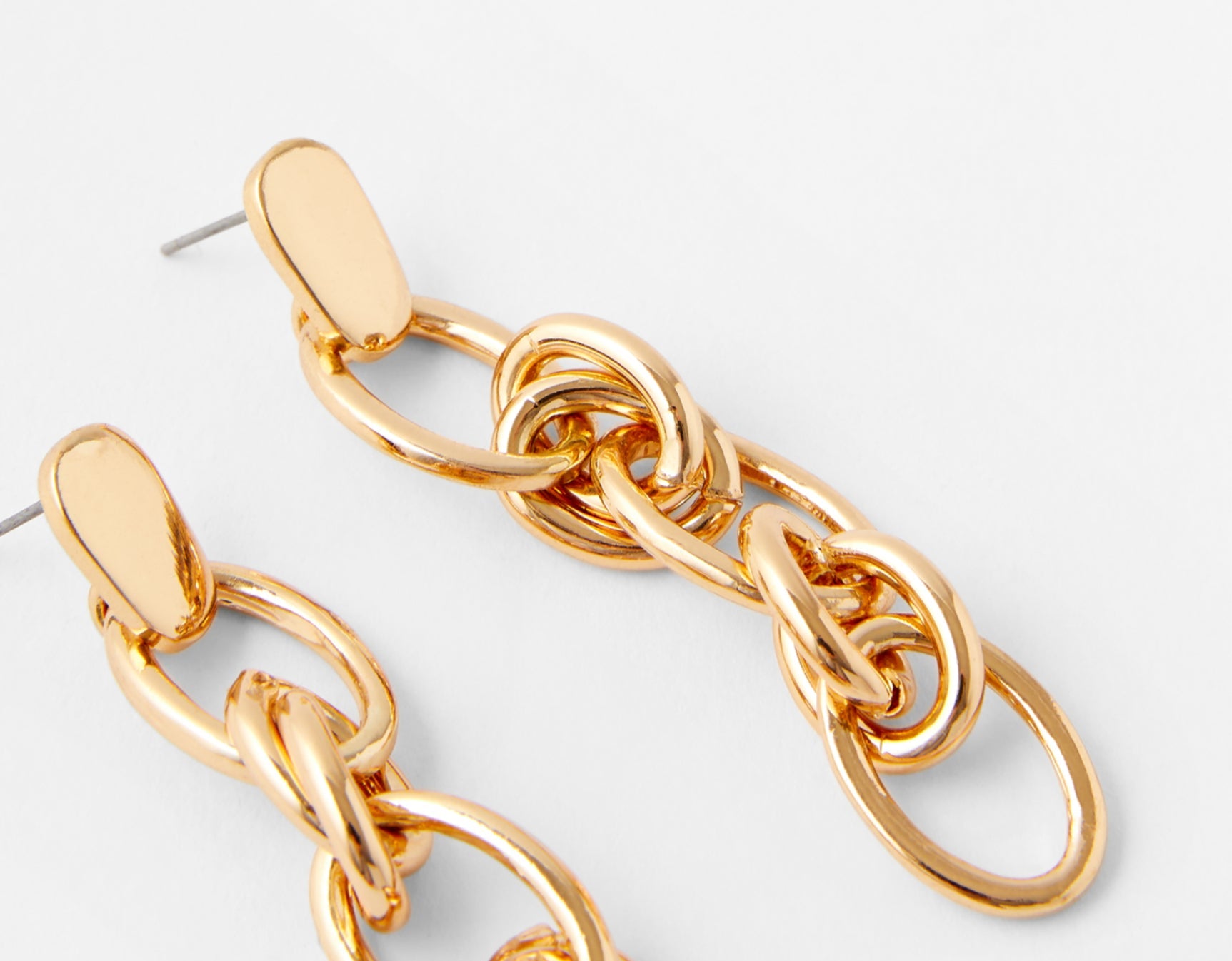 Accessorize London Women's Chain Link Drop Earrings