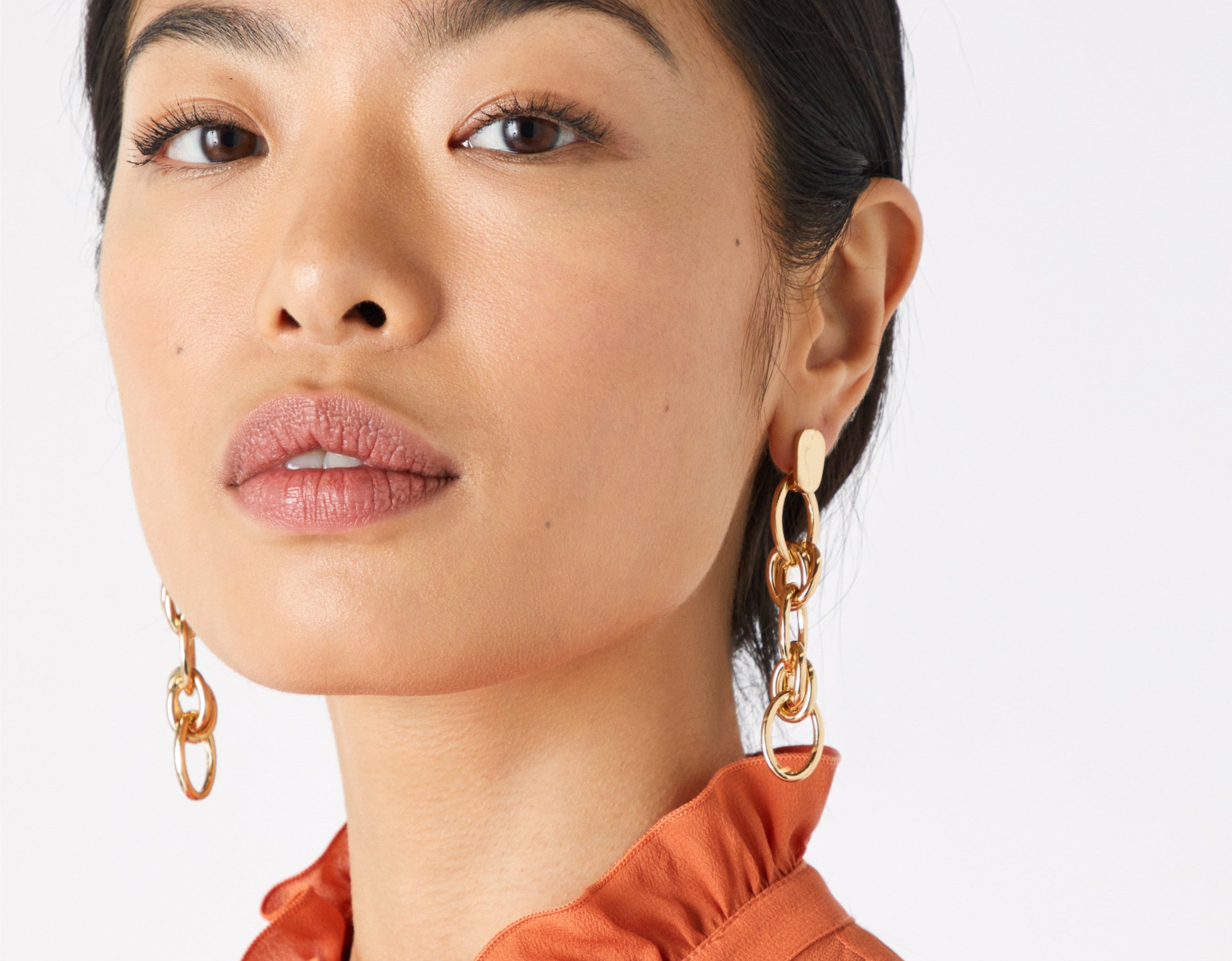 Accessorize London Women's Chain Link Drop Earrings