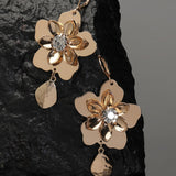 Accessorize London Flower Hoop Drop Earrings