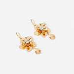 Accessorize London Flower Hoop Drop Earrings