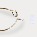 Accessorize London Women'S Gold Set Of 3 Turq Hoop Earring Pack
