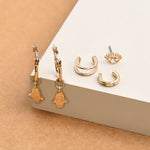 Accessorize London Hand And Eye Ear Cuff Pack