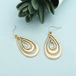 Accessorize London Teardrop Inlay Earrings