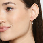 Accessorize London Women's Set Of 6 Crystal Flower Leaf Hoop & Stud Earrings
