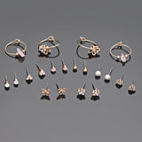 Accessorize London Women's Set Of 10 Pretty Butterfly Stud Earrings