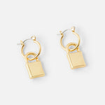 Accessorize London Padlock Huggie Hoops