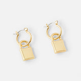 Accessorize London Padlock Huggie Hoops