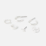 Accessorize London Simple Ear Cuff Pack