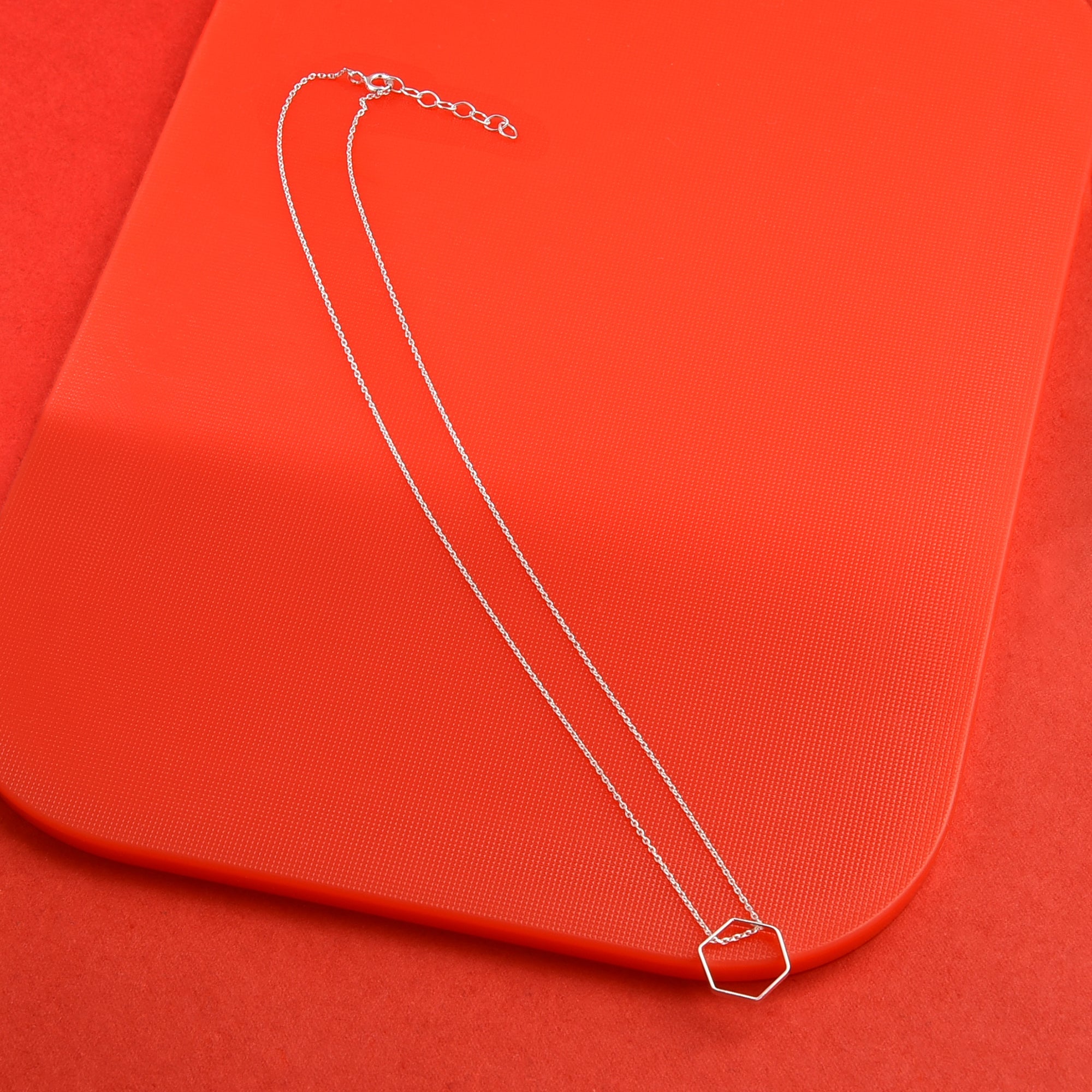 Accessorize London St Hex Pendant Necklace
