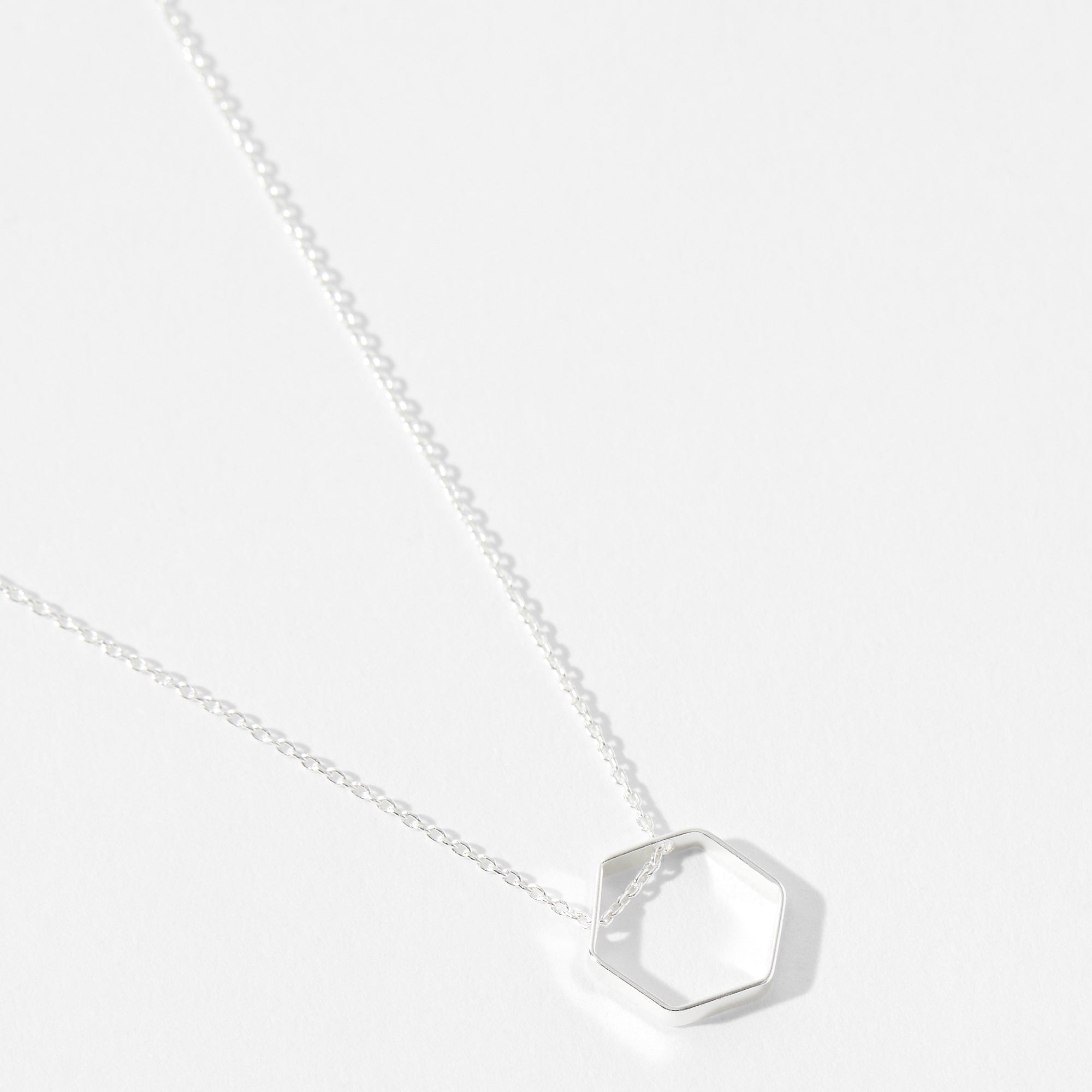 Accessorize London St Hex Pendant Necklace