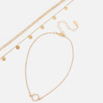 Accessorize London Women's Set Of 3 Sparkle Choker Necklace