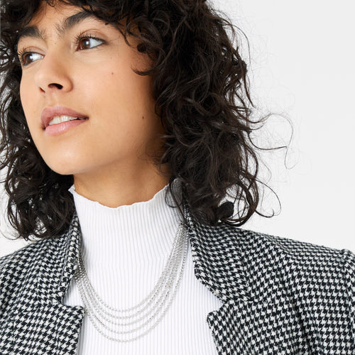 Accessorize London Women's Layered Cupchain Collar Necklace