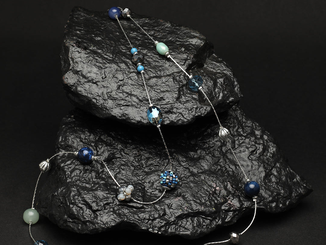 Accessorize London Women's Niki Beaded Rope Necklace