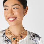 Accessorize London Helena Statement Charm Collar Necklace