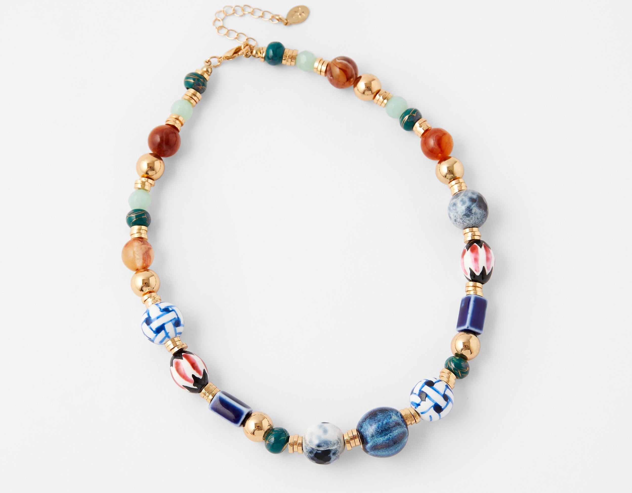 Accessorize London Cassie Ceramic Bead Collar Necklace
