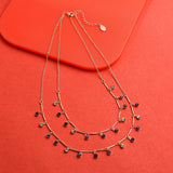 Accessorize London 2 X Ombre Gem Multi Row