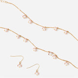 Accessorize London Women's Flower Belt, Earring & Necklace Set